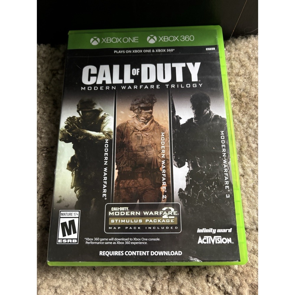 Call of Duty Modern Warfare Trilogy Xbox 360 Xbox One Activision 3-Game Bundle